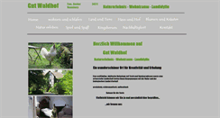Desktop Screenshot of gut-waldhof.net