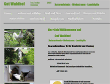Tablet Screenshot of gut-waldhof.net